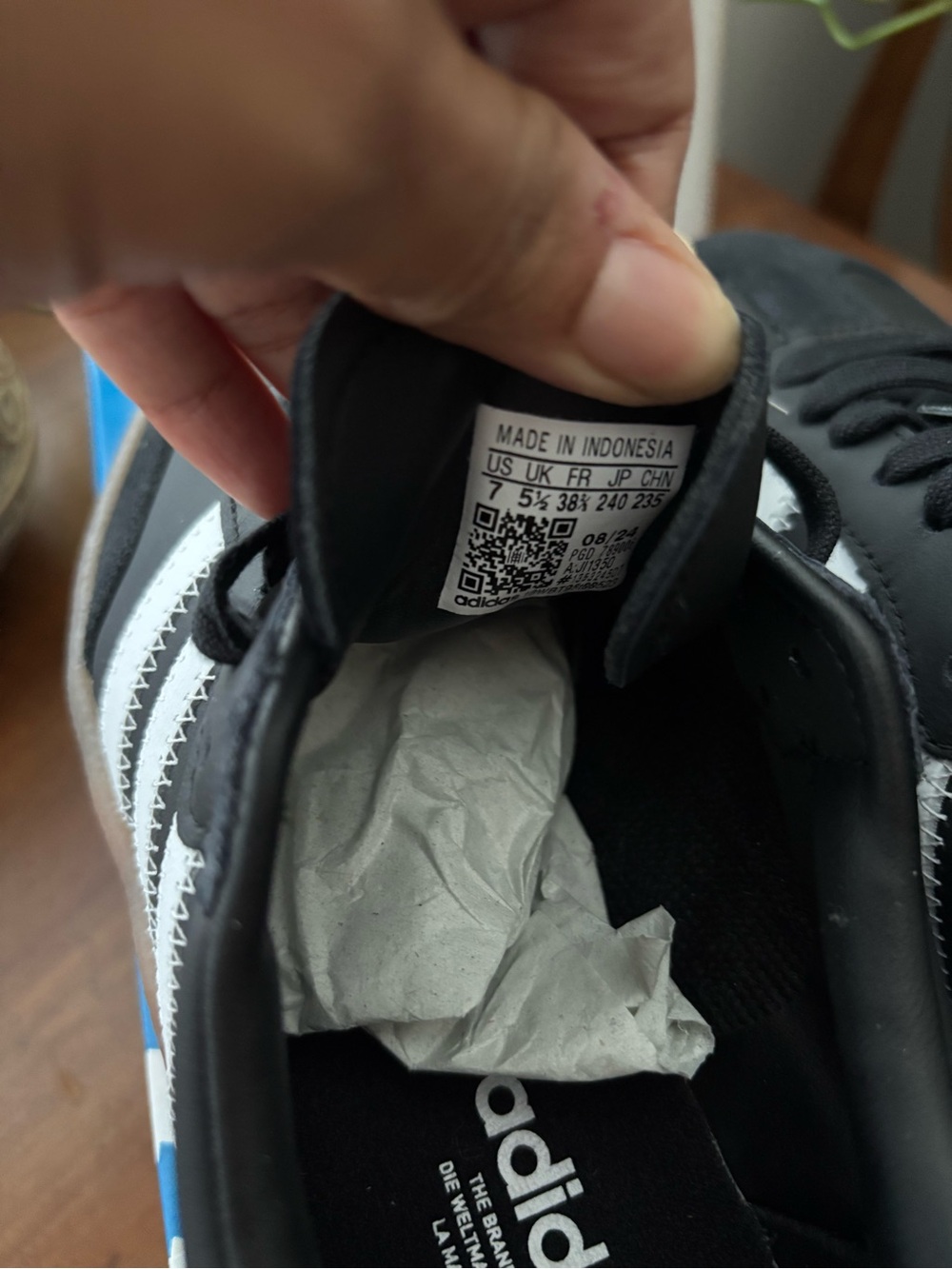Women adidas Samba platform Black White Gum Sneakers - Picture 7 of 9